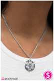 Paparazzi "A Pretty Sight" Purple Necklace & Earring Set Paparazzi Jewelry