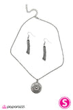 Paparazzi "A Pretty Sight" Silver Necklace & Earring Set Paparazzi Jewelry