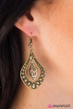 Paparazzi "Arabian Affair" Brass Earrings Paparazzi Jewelry
