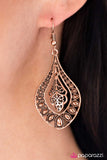 Paparazzi "Arabian Affair" Copper Earrings Paparazzi Jewelry