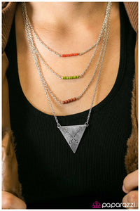 Paparazzi "Archer" Multi Necklace & Earring Set Paparazzi Jewelry