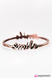 Paparazzi "A Reason To Smile" Copper Bracelet Paparazzi Jewelry