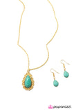 Paparazzi "A Regal Affair" Blue Necklace & Earring Set Paparazzi Jewelry