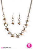 Paparazzi "Are You SHORE?" Brass Necklace & Earring Set Paparazzi Jewelry