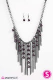 Paparazzi "A Risk I Am Willing To Take" Purple Necklace & Earring Set Paparazzi Jewelry