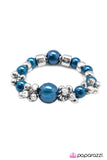 Paparazzi "Arm Candy" Blue Bracelet Paparazzi Jewelry