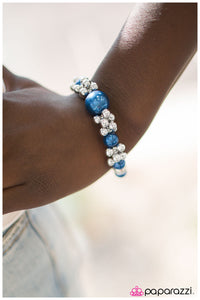 Paparazzi "Arm Candy" Blue Bracelet Paparazzi Jewelry