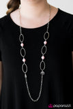 Paparazzi "A Role To SHINE For" Pink Necklace & Earring Set Paparazzi Jewelry