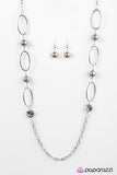 Paparazzi "A Role To SHINE For" Silver Necklace & Earring Set Paparazzi Jewelry