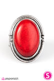 Paparazzi "A Rolling SANDSTONE" Red Ring Paparazzi Jewelry