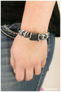 Paparazzi "Around the Block" Black Bracelet Paparazzi Jewelry