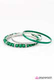 Paparazzi "A Royal Tease" Green Bracelet Paparazzi Jewelry