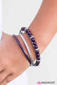 Paparazzi "A Royal Tease" Purple Bracelet Paparazzi Jewelry