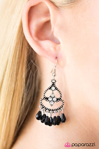 Paparazzi "Aruba Allure" Black Earrings Paparazzi Jewelry