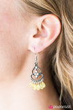 Paparazzi "Aruba Allure" Yellow Earrings Paparazzi Jewelry