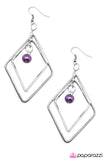 Paparazzi "A Saving Grace" Purple Earrings Paparazzi Jewelry