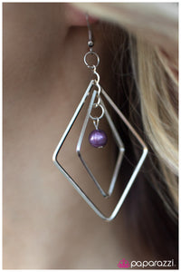 Paparazzi "A Saving Grace" Purple Earrings Paparazzi Jewelry