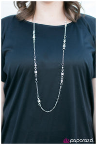 Paparazzi "As Far As The Eye Can See" White Necklace & Earring Set Paparazzi Jewelry