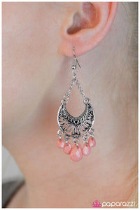 Paparazzi "Ask For the Moon" Pink Earrings Paparazzi Jewelry