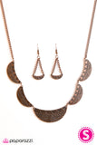 Paparazzi "As MOON As Possible" Copper Necklace & Earring Set Paparazzi Jewelry