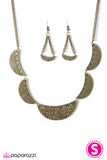 Paparazzi "As MOON As Possible - Brass" necklace Paparazzi Jewelry