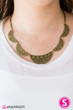 Paparazzi "As MOON As Possible - Brass" necklace Paparazzi Jewelry
