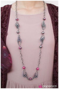 Paparazzi "A Spring In My Step" Pink Necklace & Earring Set Paparazzi Jewelry