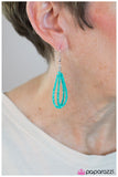 Paparazzi "A Standing Ovation" Blue 006XX Necklace & Earring Set Paparazzi Jewelry