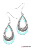 Paparazzi "As The TEARS Go By" Blue Earrings Paparazzi Jewelry