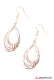 Paparazzi "As The Tears Go By" Rose Gold Earrings Paparazzi Jewelry