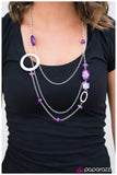 Paparazzi "A Stones Throw - Purple" necklace Paparazzi Jewelry