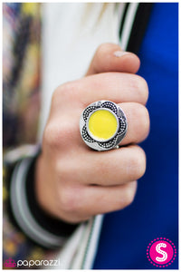Paparazzi "A Sunny Disposition" Yellow Ring Paparazzi Jewelry