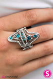Paparazzi "At All Costs" Blue Ring Paparazzi Jewelry