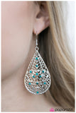 Paparazzi "At First Glance" Blue Earrings Paparazzi Jewelry