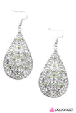 Paparazzi "At First Glance" Green Earrings Paparazzi Jewelry