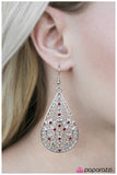 Paparazzi "At First Glance" Red 042XX Earrings Paparazzi Jewelry