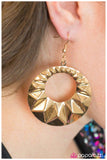 Paparazzi "At First Light - Gold" earring Paparazzi Jewelry