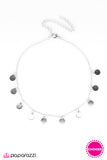 Paparazzi "At First SPOTLIGHT" Silver Choker Necklace & Earring Set Paparazzi Jewelry