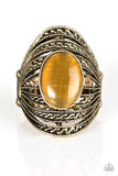 Paparazzi "At High MOON - Brass" ring Paparazzi Jewelry