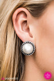 Paparazzi "Atlantic City" White Post Earrings Paparazzi Jewelry