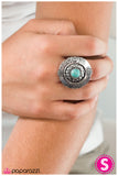Paparazzi "Atlas" Blue Ring Paparazzi Jewelry