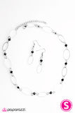 Paparazzi "A Touch Of Class" Black Necklace & Earring Set Paparazzi Jewelry