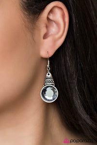 Paparazzi "A Touch Of GLASS" Silver Earrings Paparazzi Jewelry