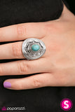 Paparazzi "A Tribal Affair - Blue" ring Paparazzi Jewelry