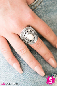 Paparazzi "A Tribal Affair - White" ring Paparazzi Jewelry