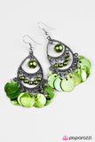 Paparazzi "At Sea Level - Green " earring Paparazzi Jewelry