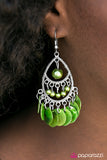 Paparazzi "At Sea Level - Green " earring Paparazzi Jewelry
