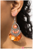Paparazzi "At Sea Level" Orange Earrings Paparazzi Jewelry