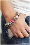 Paparazzi "At the Right Time, In the Right Place - Pink" bracelet Paparazzi Jewelry