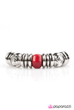 Paparazzi "At the Right Time, In the Right Place - Red" bracelet Paparazzi Jewelry
